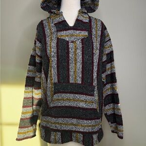 Men’s Shark Tee Baja Striped Hooded Pullover